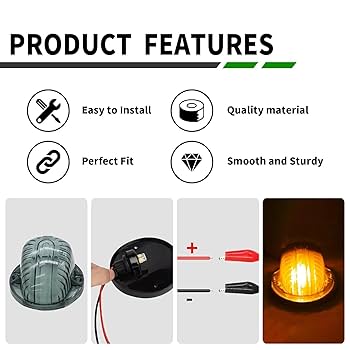 Amazon.com: Yunnergo 5pcs Car Top Cab Marker Light Roof